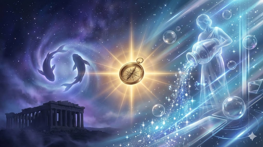 歳差運動による春分点の移動が告げる「うお座からみずがめ座へ」の大転換期。天文学・易経・ユングが示す人類の正午と、人生120年四季サイクルの関係性を解き明かす。