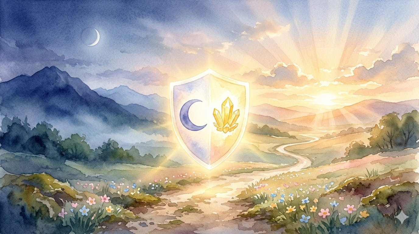 木星順行の日に発するMission Bridge本格始動宣言。30年の歩み、ユングの言葉、うお座からみずがめ座への時代転換、そして「命の盾」としての二つの聖遺物を掲げ、人生120年の新たな神話を生きる決意。